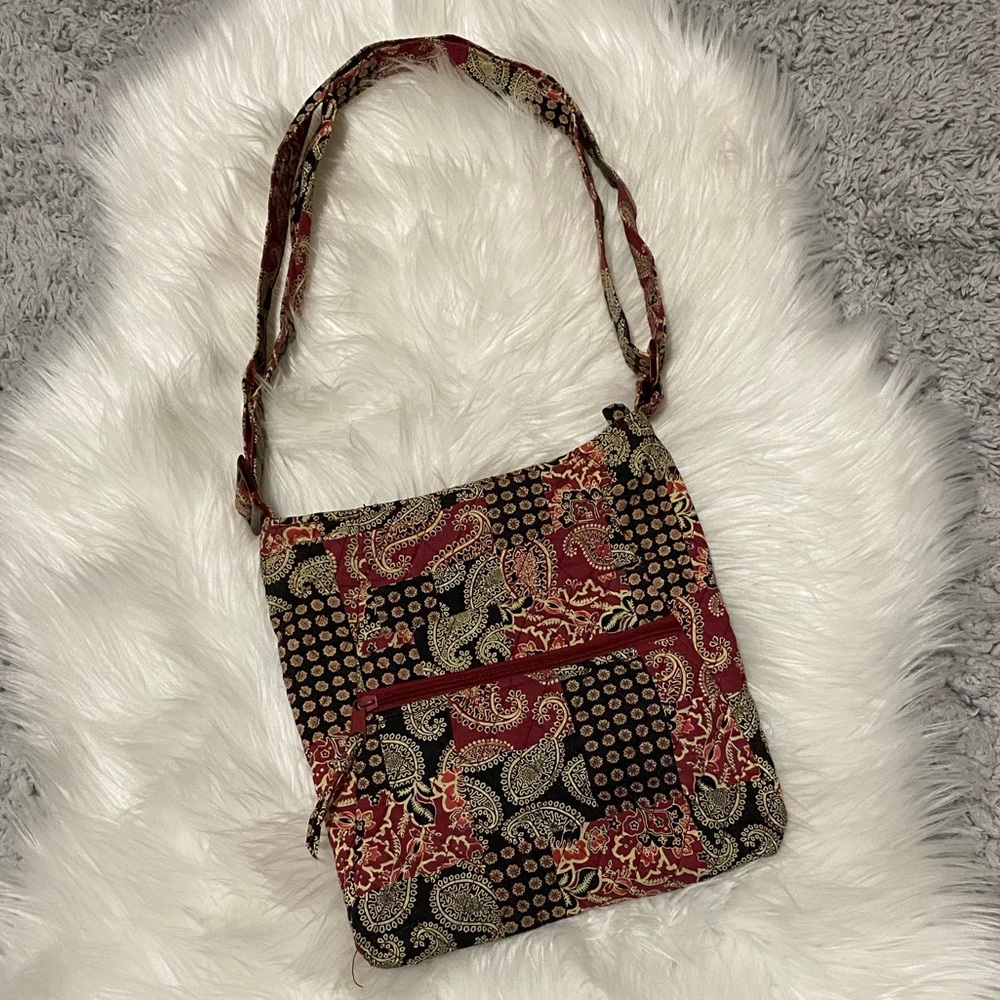 Design Patchwork Paisley Crossbody Purse. 5/$10